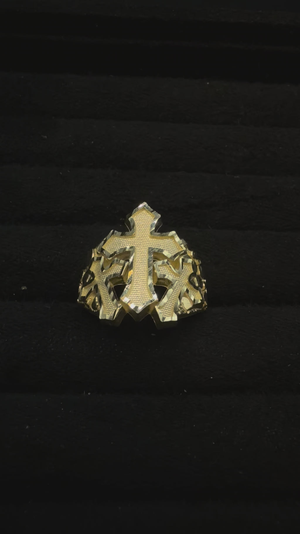Triple Cross Ring